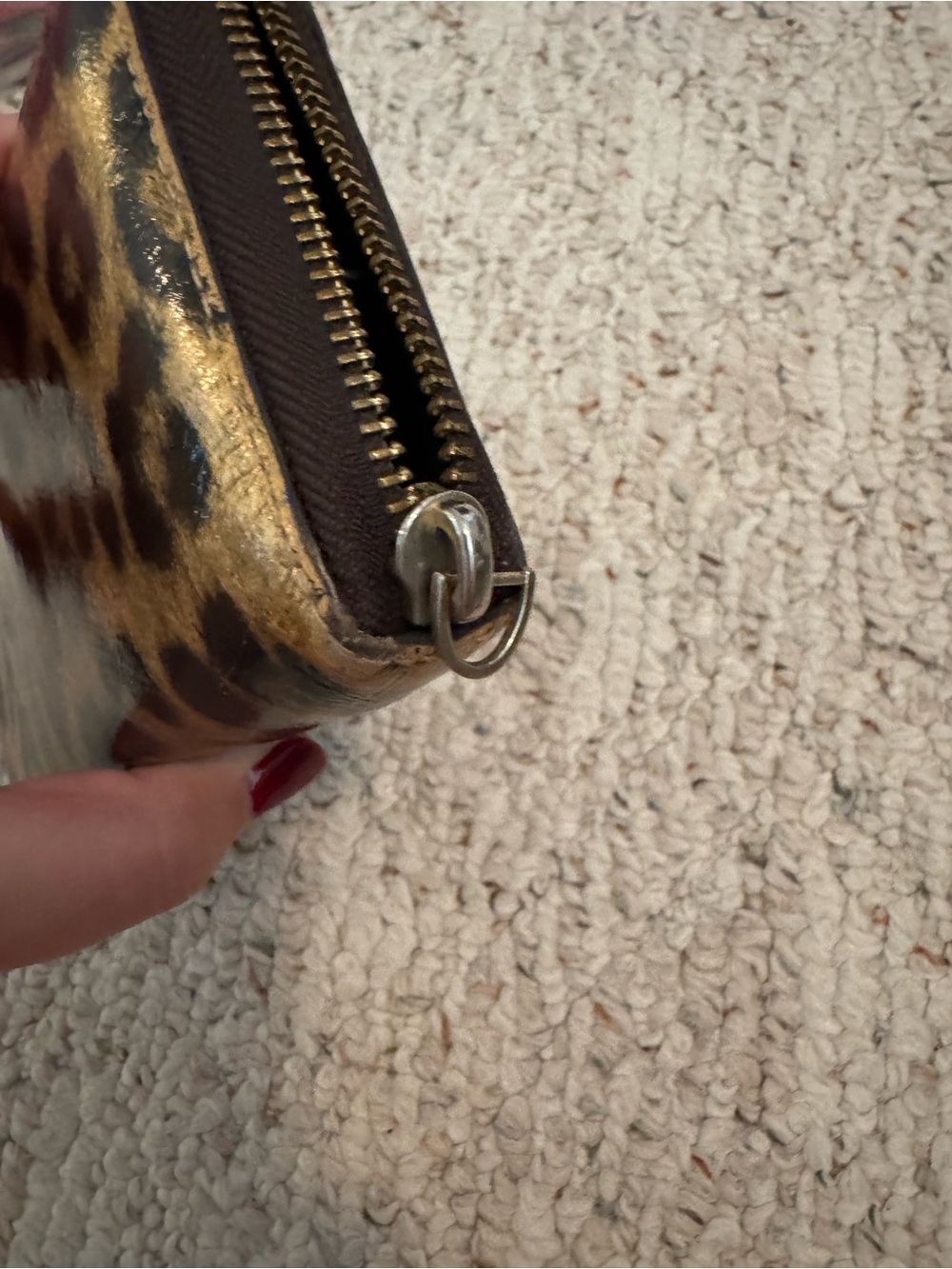 kate spade Neda Leopard Print Zip Around Continental Wallet Cheetah Animal Print - Picture 3 of 5